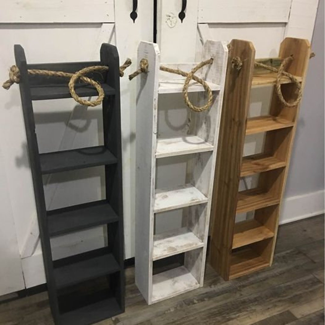 Hanging Rope Ladder Shelf Etsy