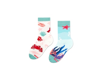 Chaussettes enfants MixTUYR Trésors de la mer chaussettes colorées pour enfants