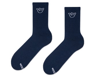 Zooksy - Chaussettes pour femmes et hommes, 1 paire SURF I Chaussettes colorées I Chaussettes en coton pour la bonne humeur l SHAKA