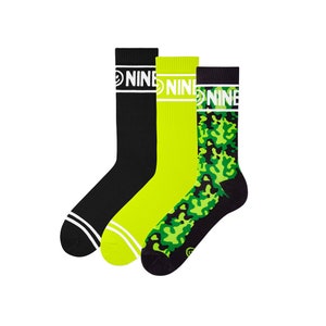 ZOOKSY NINETIES 3x Long Socks Forest for Tenis Adults | Women's Socks | Men's Socks | Gift for Men | Gift for Women