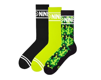 ZOOKSY NINETIES 3x Long Socks Forest for Tenis Adults | Women's Socks | Men's Socks | Gift for Men | Gift for Women