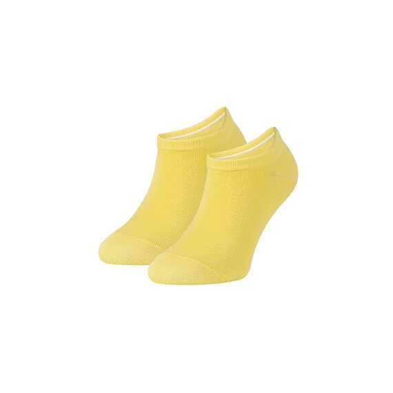 Yellow Sneaker Socks (1 pair) Cotton Socks Basic Kids Socks Socks  for Girls and Boys Short Socks ZOOKSY