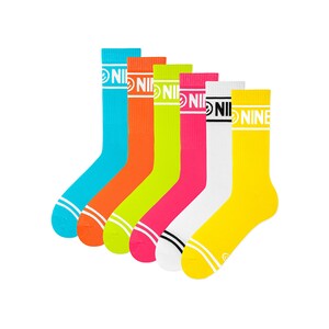 ZOOKSY NINETIES 6x Long Socks Colorful for Tenis Adults | Women&#39;s Socks | Men&#39;s Socks | Gift for Men | Gift for Women