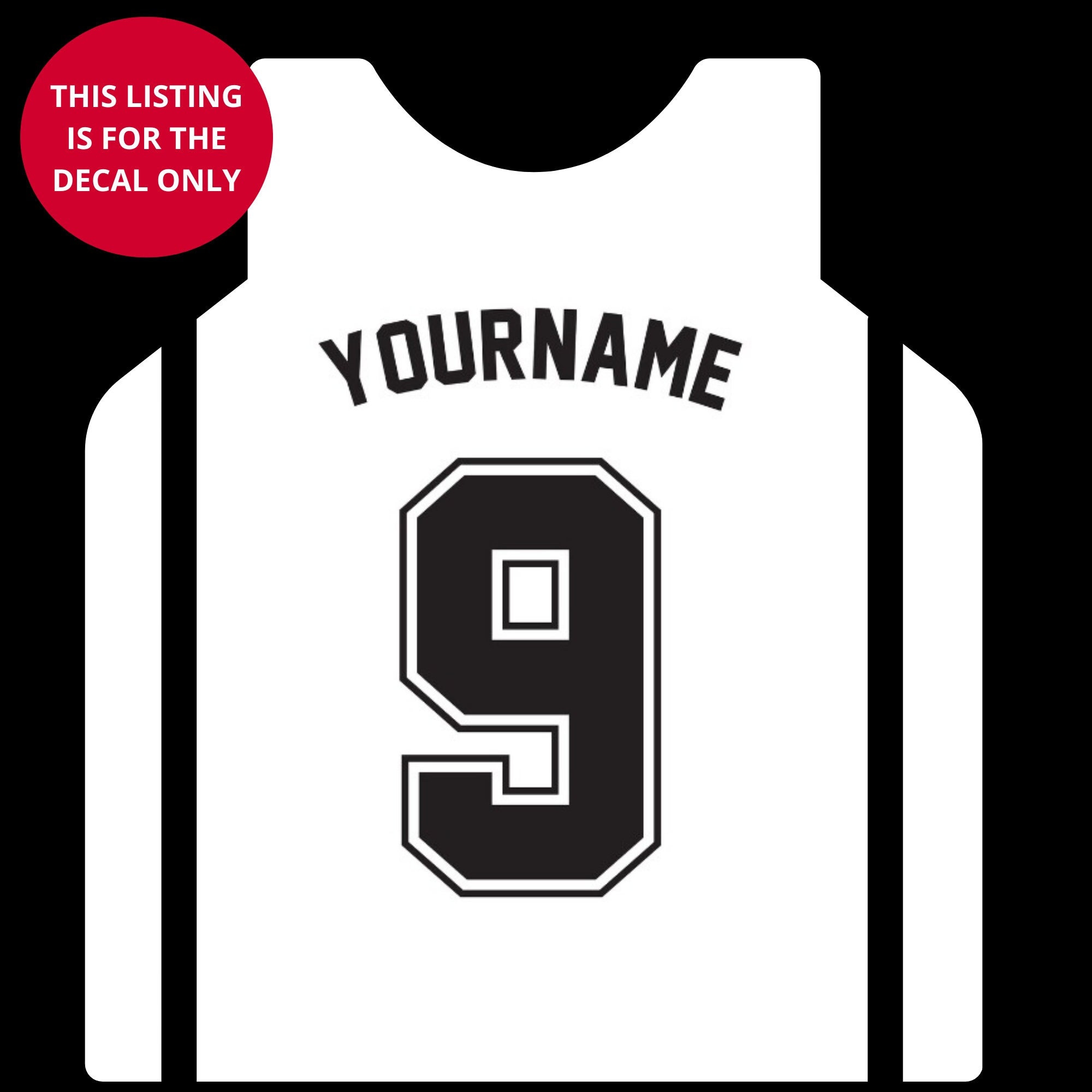 Iron on Letter, Personalized Jersey Name Decal, Personalised Iron on