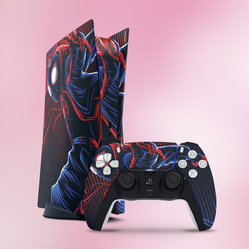 Download Ps5 Skin Ps4 Pro Decal Ps4 Slim Skin Vinyl Sticker Wrap Sony Playstation Skin Console Decal With 2 Controllers Ps4 Skin Wrap Gift Ps5 Cover Toys Games Games Puzzles Minyamarket Com