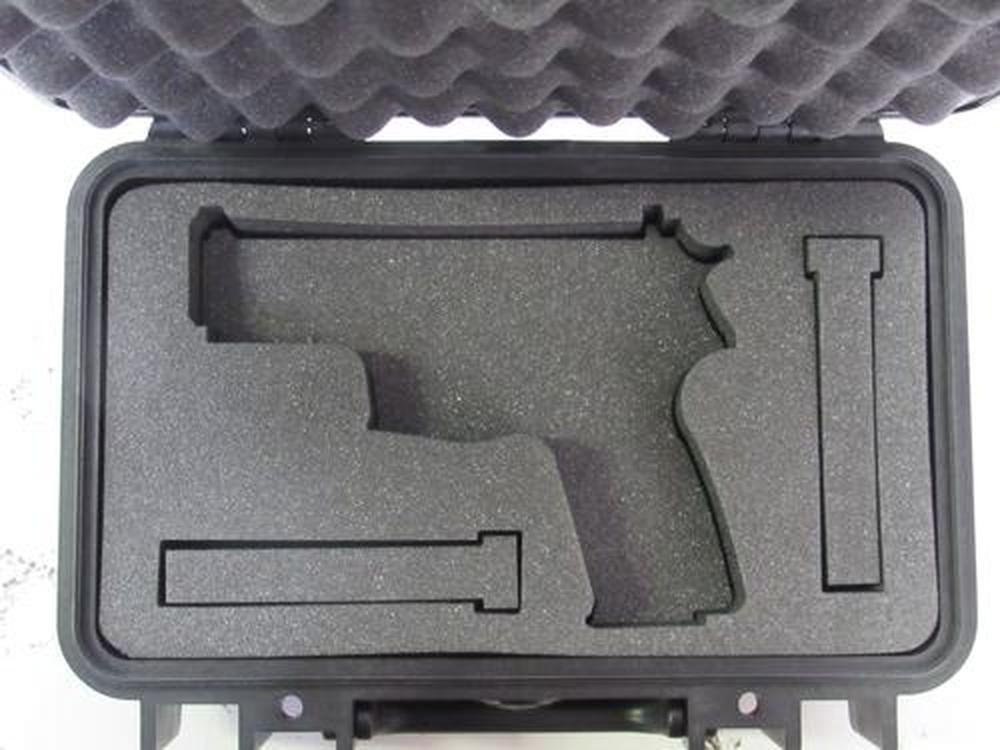 Pelican 1450 Pistol Case with Custom Foam