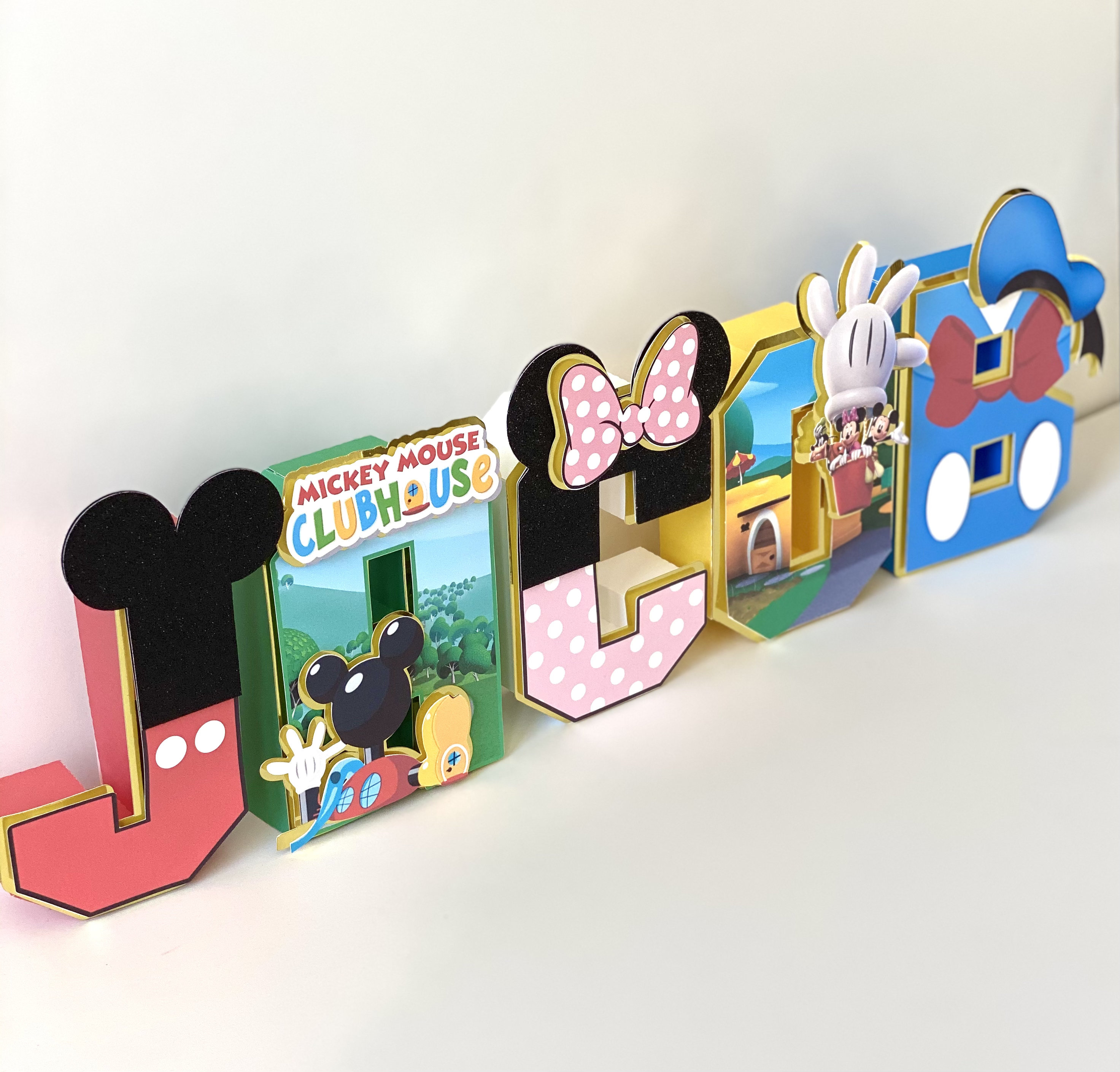 Custom Mickey Mouse Clubhouse 3D Letters Birthday Party - Etsy