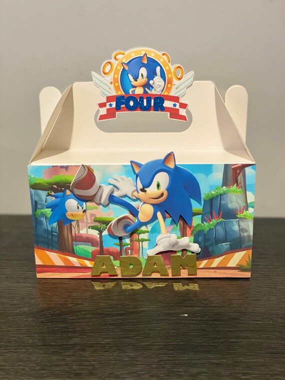 SONIC Favor Box Treat Box Favor Boxes Sonic Party Decor Etsy