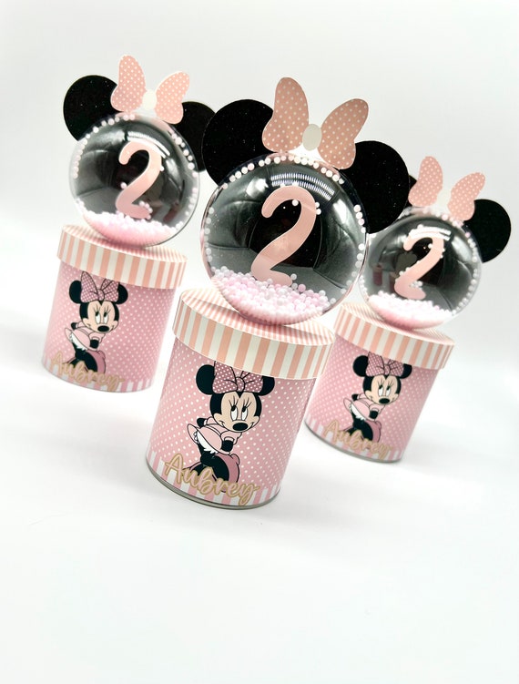 Custom Minnie Mouse Light Pink Pringles / Pringles Favor Box / Party Favors  Minnie Mouse / Minnie Mouse Birthday / Minnie Mouse Party