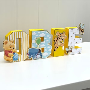 Custom Winnie Pooh 3D Letters /  Birthday Party Decorations