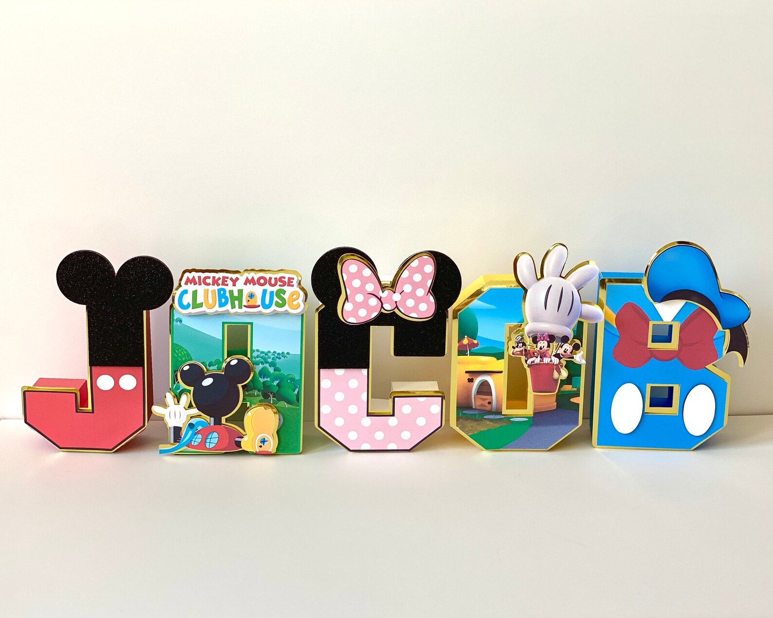 Custom Mickey Mouse Clubhouse 3D Letters Birthday Party | Etsy