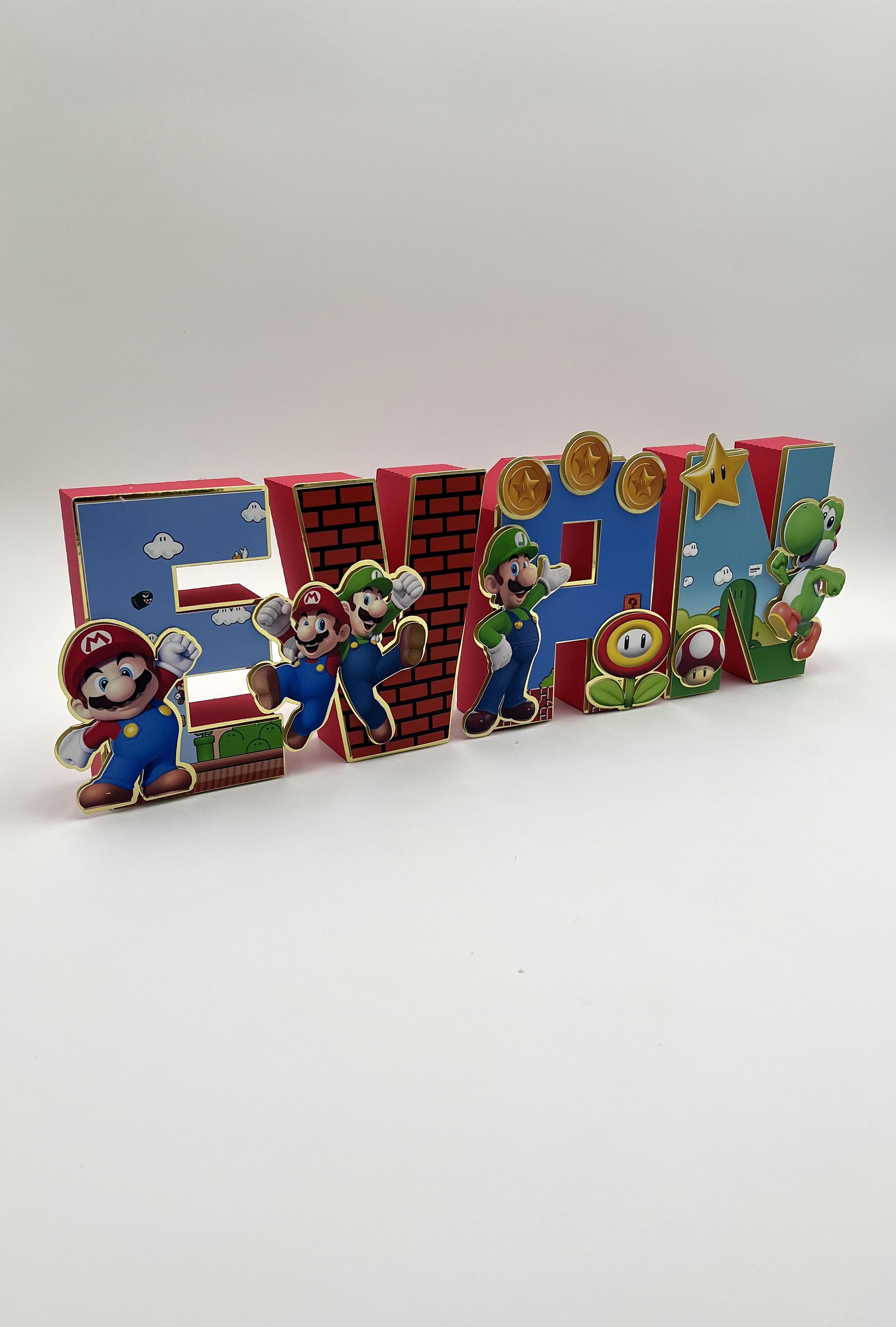 Tela Feliz Cumpleaños Decoración Super Mario Bros Movie