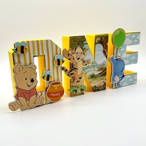 Custom Winnie Pooh 3D Letters /  Birthday Party Decorations