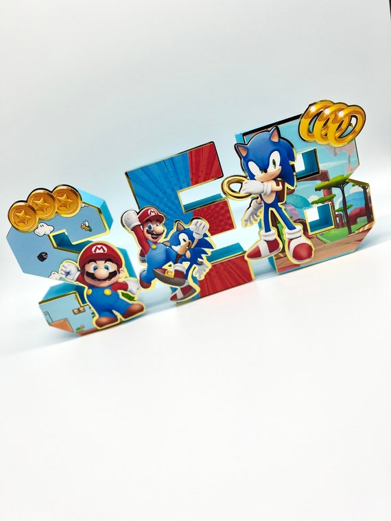 Assiette anniversaire Sonic 23 cm - mes fetes