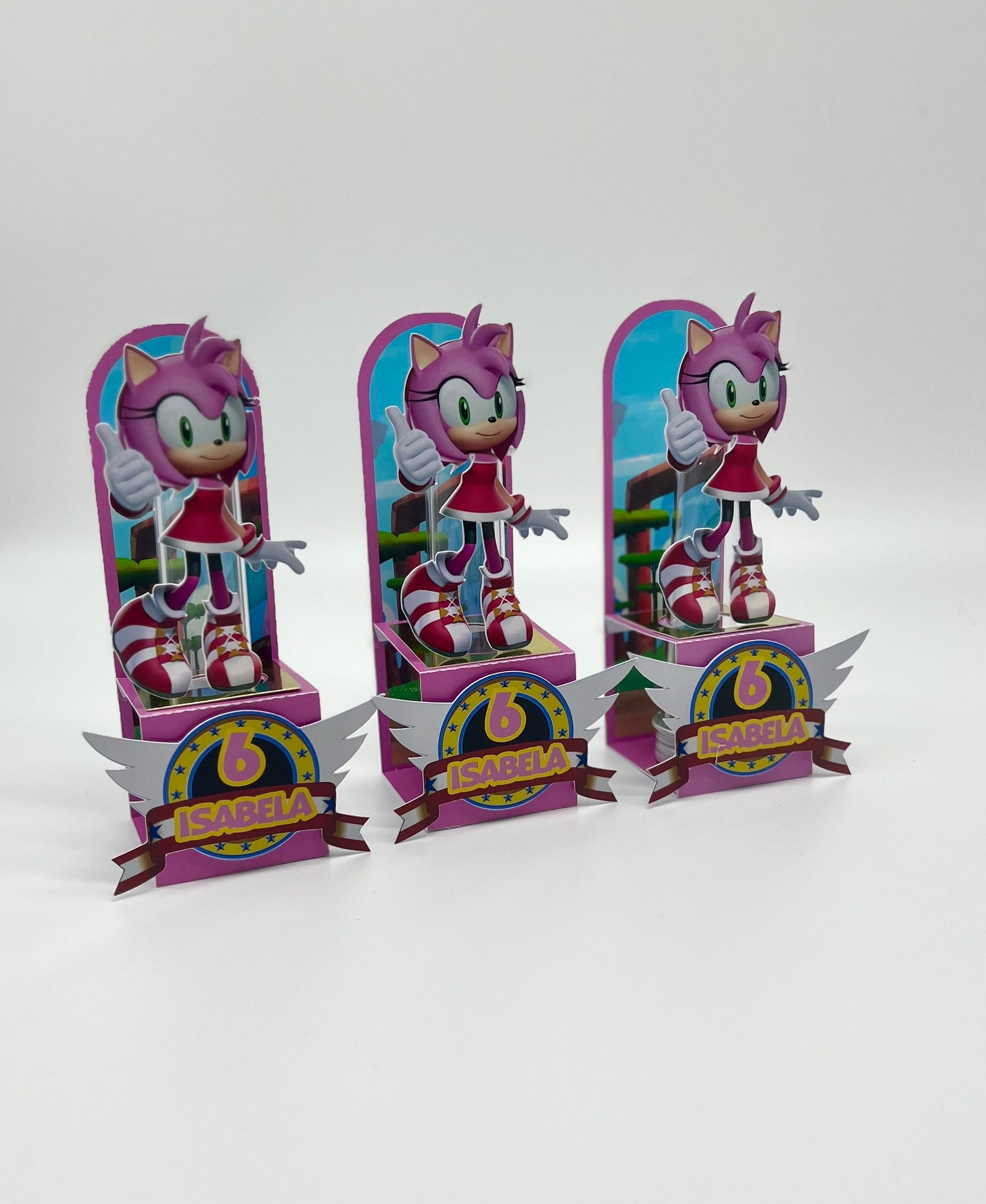 Display Sonic Amy Rose, Totem Enfeite de Aniversario