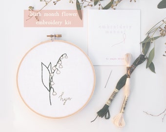 ワンピース Son and Daughter Oilio Embroidery Sets Beginner October Birth Flower Embroidery Kit | Marigold | Easy