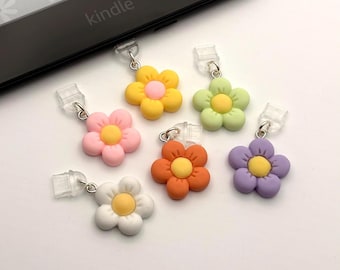 Accesorio para Kindle con forma de flor: conector antipolvo USB-C micro USB