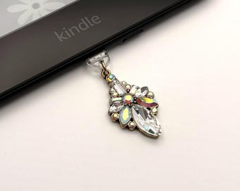 Accesorio USB-C micro USB de cristal iridiscente para Kindle: tapón antipolvo para lector electrónico