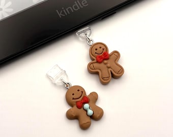 Charm para Kindle con forma de hombre de jengibre: lector micro USB-C