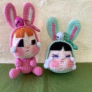 Handmade CryBaby Crochet Plush Toy (Bunny Blossom/ Bunny Buttercup)