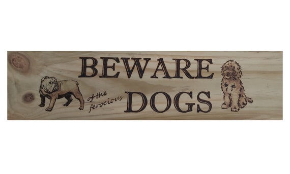 Etsy beware of dog sign 2025