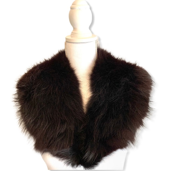 Vintage Fox Fur Shawl Collar