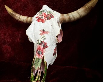 Spring Queen Cow Skull