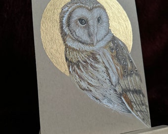 Golden Barn Owl (Original)