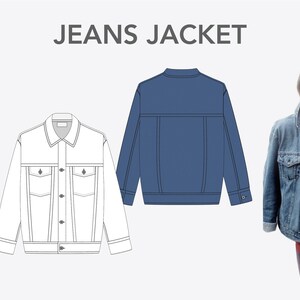 Op de afbeelding: Een wit en een blauw denim jack met een klassiek ontwerp. De jacks hebben een knoopsluiting, twee zakken aan de voorkant en lange mouwen.