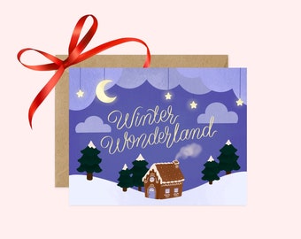 Winterwunderland | Weihnachtskarte | A2 Grußkarte