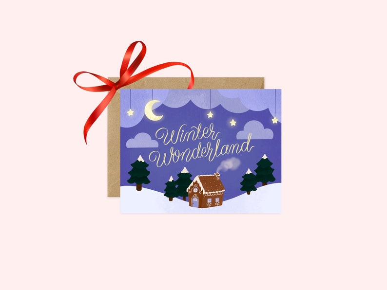 Winter Wonderland Christmas Card A2 Greeting Card image 1