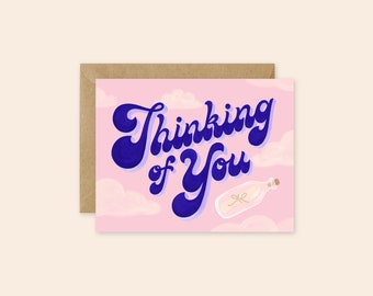 Thinking of You | A2 Greeting Card | Support Card