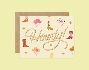 Howdy | A2 Greeting Card