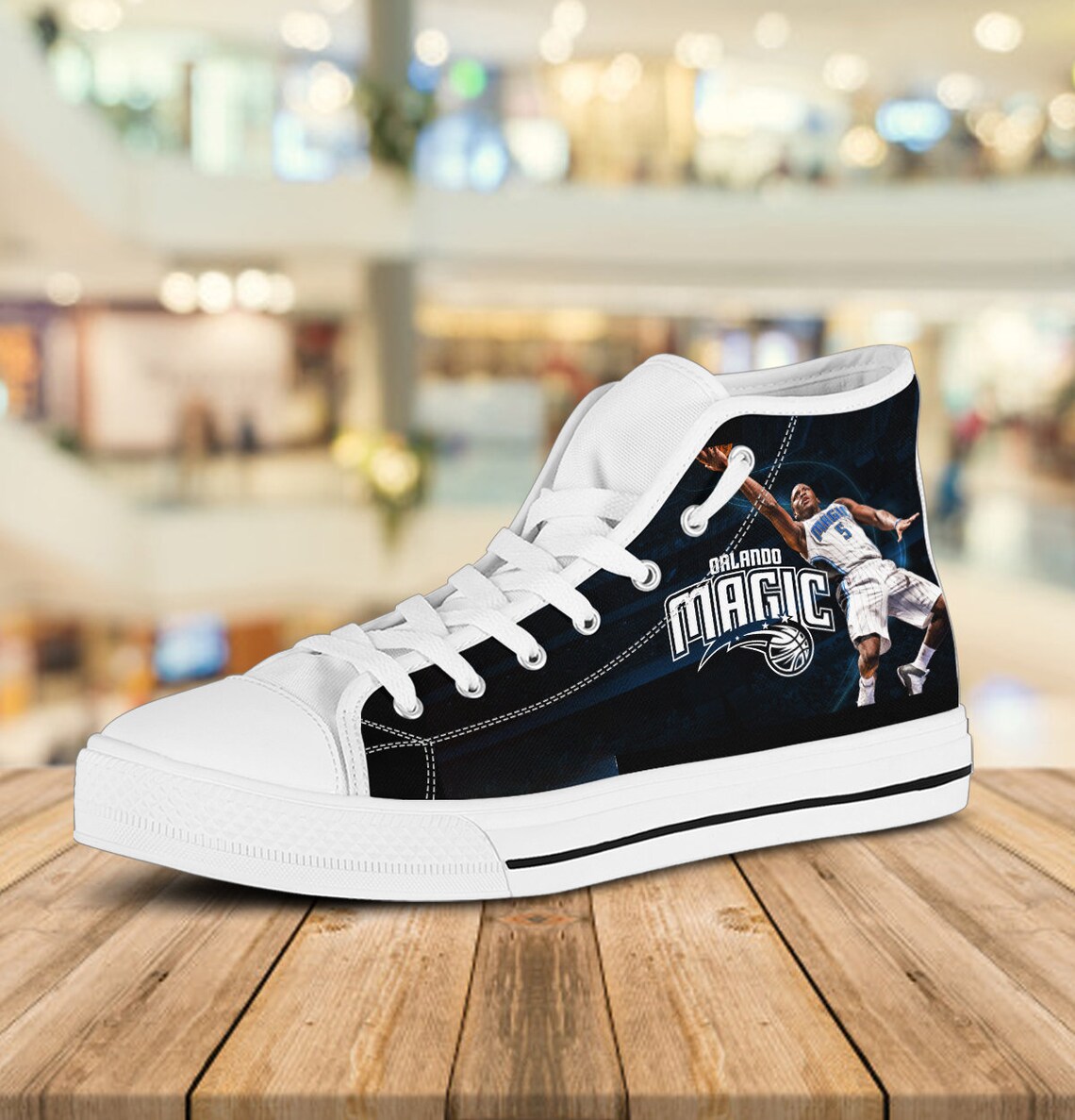 Orlando Magic Hightop Basketball Custom Shoes Hardaway Etsy