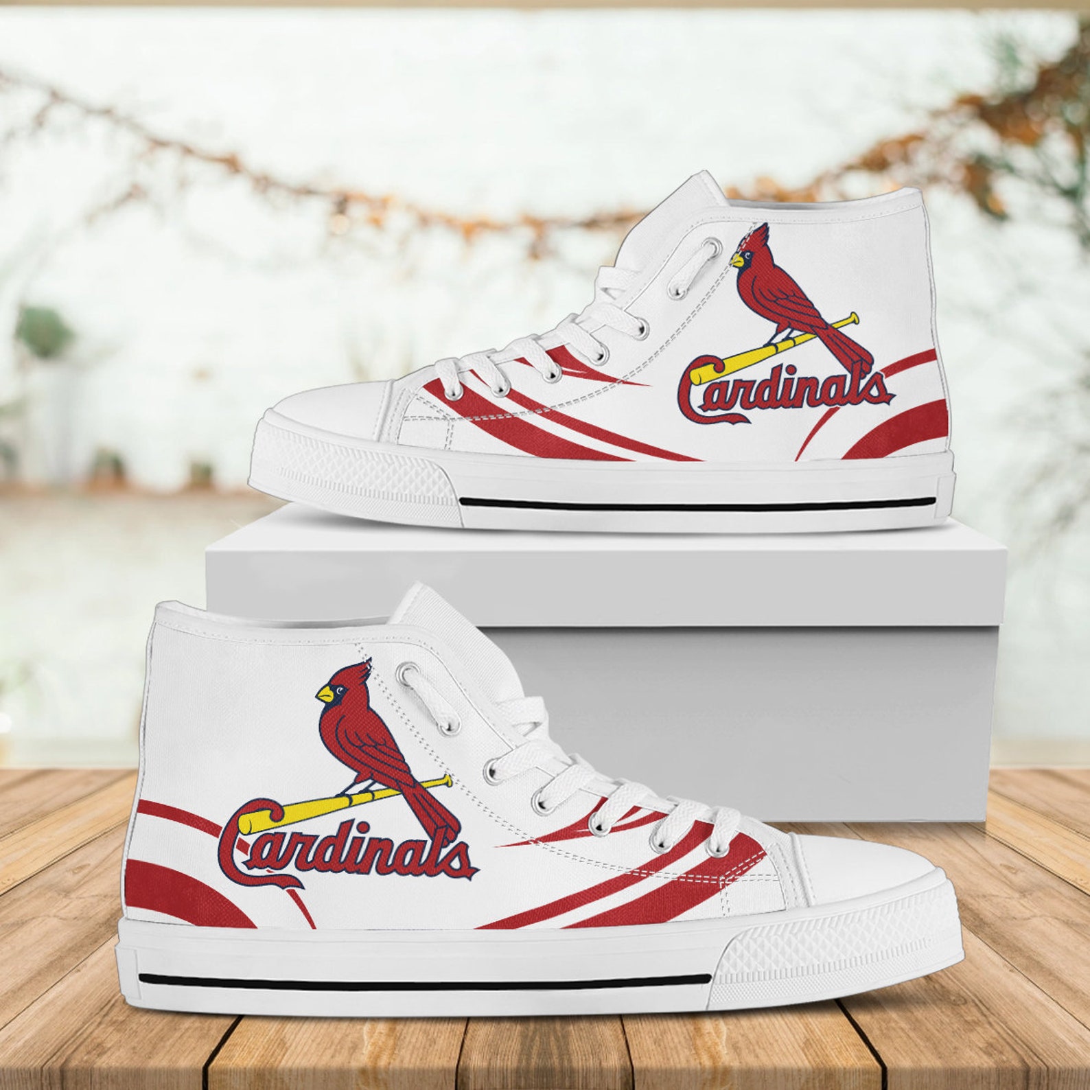 Cardinals Hightop Cricut Custom Shoes Arizona Hightop Etsy