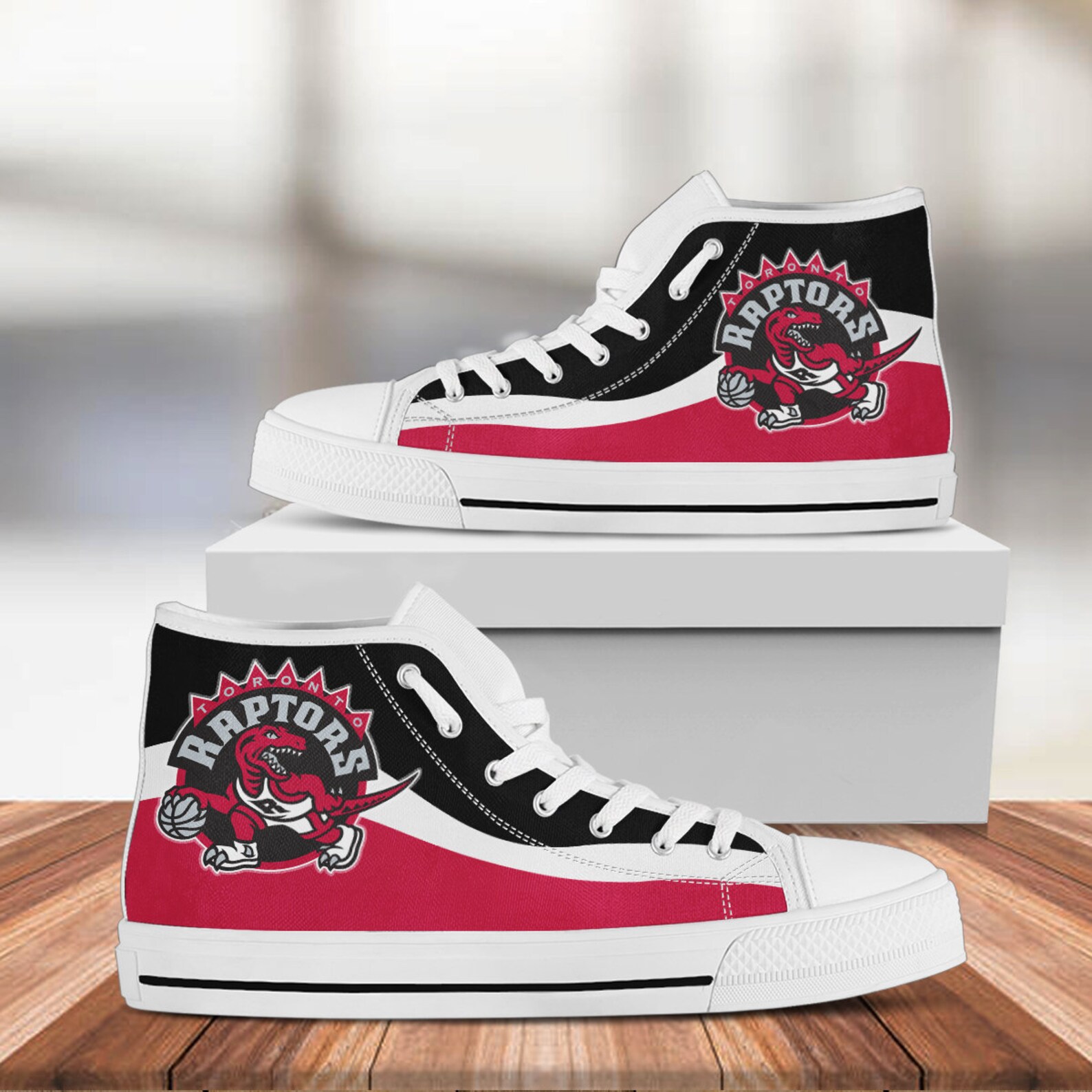 Toronto Raptors Hightop Nba Custom Shoes Canvas Hightop Etsy Toronto Raptors Hightop Nba Custom Shoes Canvas Hightop Etsy