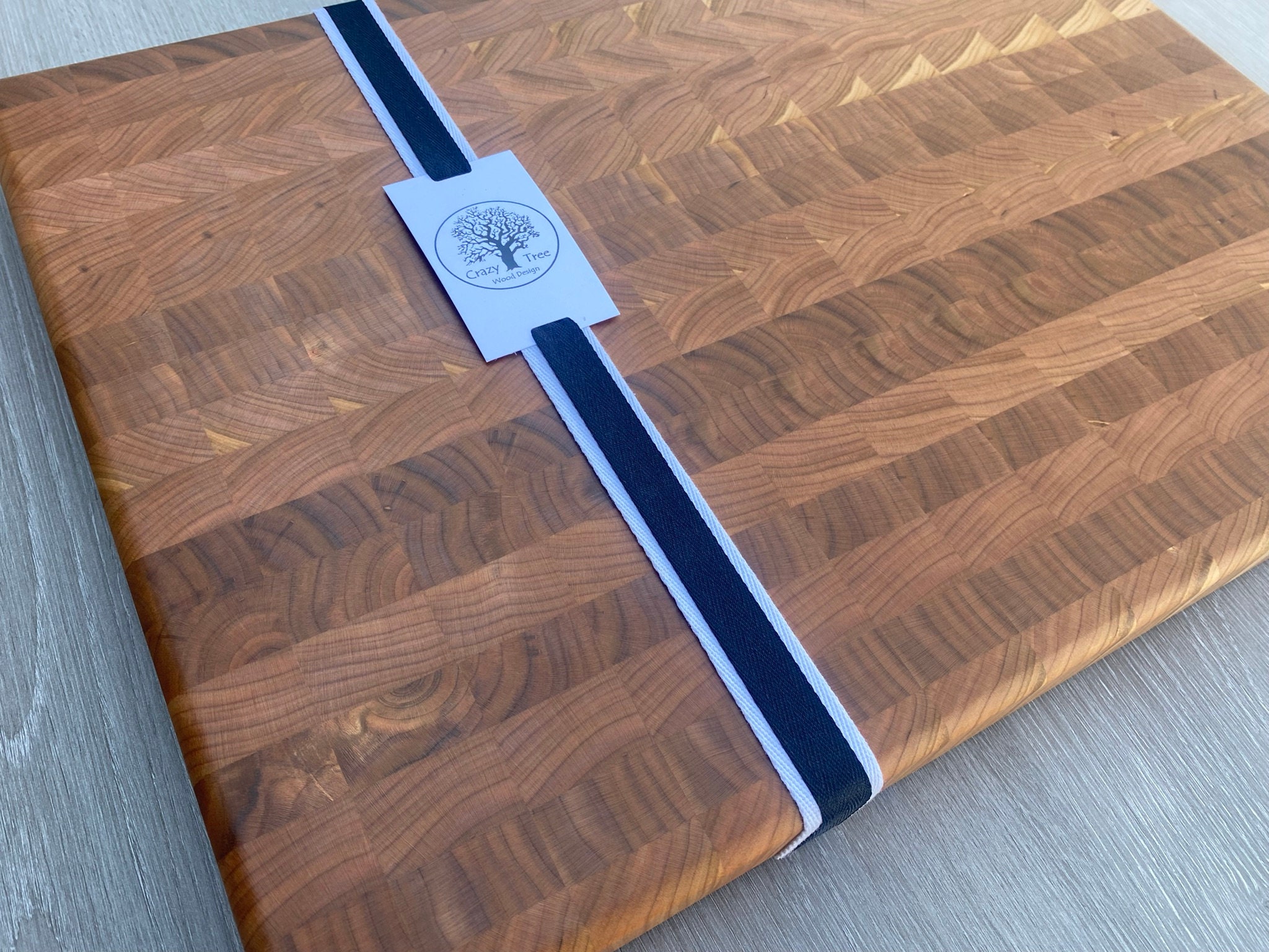 Cherry End Grain Cutting Board — Crazy Tree Wood Design