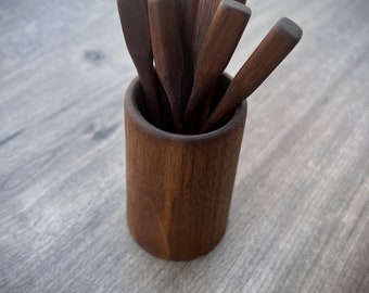 Vorspeisen/Cocktail-Picks aus Holz - Quadratisch