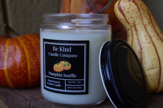 Pumpkin Soufflé Scented 100% Soy Candle Hand Poured