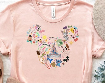 All Things Disney T-Shirt, Disney Ears Shirt,Girls Disney Shirt,Disneyworld Shirt, Disneyland Shirt, Family Matching Disney Trip Shirt