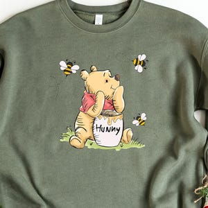 Pooh Bear Shirt, Winnie The Pooh Shirt, Hunny Winnie Pooh Shirt, Eating Honey Shirts, Disney Pooh Shirt, Disneyland Shirt, Pooh Honey Shirt