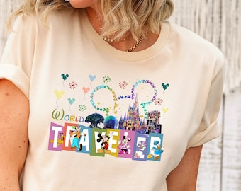 World Traveler Shirt, Disney Park Shirt, Disney Traveler Shirt, Disney Family Vacation Shirt, Disney Epcot T-shirt, Disney Trip, Mickey Tees