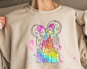 Disney Watercolor Castle Shirt, Disney Vacation Shirt, Disney Trip Shirt, Disney Family Shirt, Magic kingdom Trip Shirt, Magical castle Tees