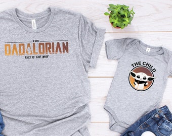 Dadalorian And Child Matching Shirt, Dadalorian Shirt, Dad Shirt, Father's Day Gift, Dad and Baby Matching Shirts, Husband Gift
