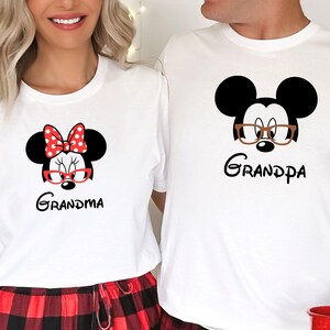 Disney Grandpa and Grandma Shirt, Mickey Grandpa Shirt, Minnie Grandma Shirt, Grandparents Shirt, Mickey and Minnie Grandparent Gift T-shirt
