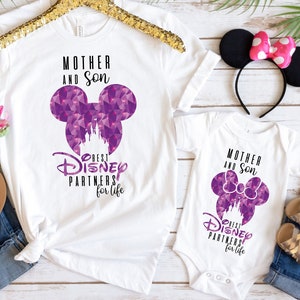 Disney Mother And Son T-Shirt, Mom and son  Best disney partners for life Shirt, Best Disney Partners Shirt, Best Mother Gift, Mama and Me