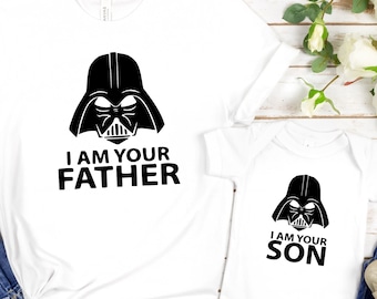 I Am Your Father Shirt, I Am Your Son Shirt, Cool Darth Vader Shirt, Father and Son Shirt, Dad and me T-Shirt, Star Wars Darth Vader Tee