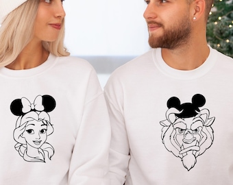 Disney Beauty and Beast Shirt, Disney Tale as Old as Time Shirt, Disney Beauty and The Beast Couples Shirt, Disney Princess Couple Shirt