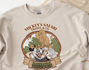 Camiseta vintage de Disney Animal Kingdom, camiseta de viaje de safari de Disney, camiseta de Mickey y sus amigos, camiseta de Animal Kingdom Disneyland, camiseta de Disney World