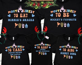 Most Likely To Disney Shirts, Most Likely To Disney Cruise Shirt,Disney Shirts, Disney Family Matching Shirt, Disney Squad Shirt,Most Likely